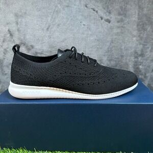 Cole Haan 2 Zerogrand Stitchlite Sneaker Knit Black Lightweight Comfy Womens 8.5